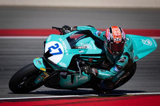 PETRONAS MIE Racing Honda SSP riders satisfied with progress on day 1 at Aragón